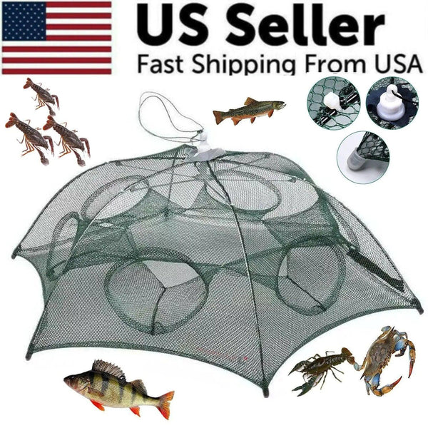 Foldable Fishing Bait Trap Crab Net - The Next Door Neighbor 