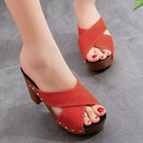 Square Platform Summer Sandals - The Next Door Neighbor 