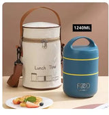 1240ML/1590ML Large Capacity Stainless Steel Lunch Box