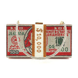 Crystal Money Clutch Bag