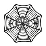 Halloween Candy Basket: Black Orange Spider Web Design for Trick or Treat Decoration