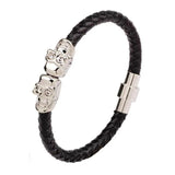 Classic Hand Woven Multi-Layered Leather Bracelet - The Next Door Neighbor 