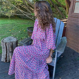 Boho Elegant Puff Sleeve Dress - The Next Door Neighbor 