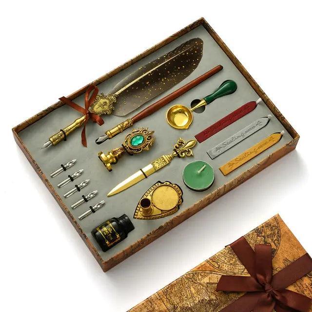 Antique Feather Pen Kit - The Next Door Neighbor 