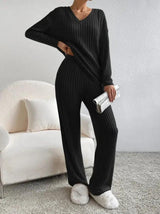 Casual 2-Piece Autumn Loungewear Set - The Next Door Neighbor 