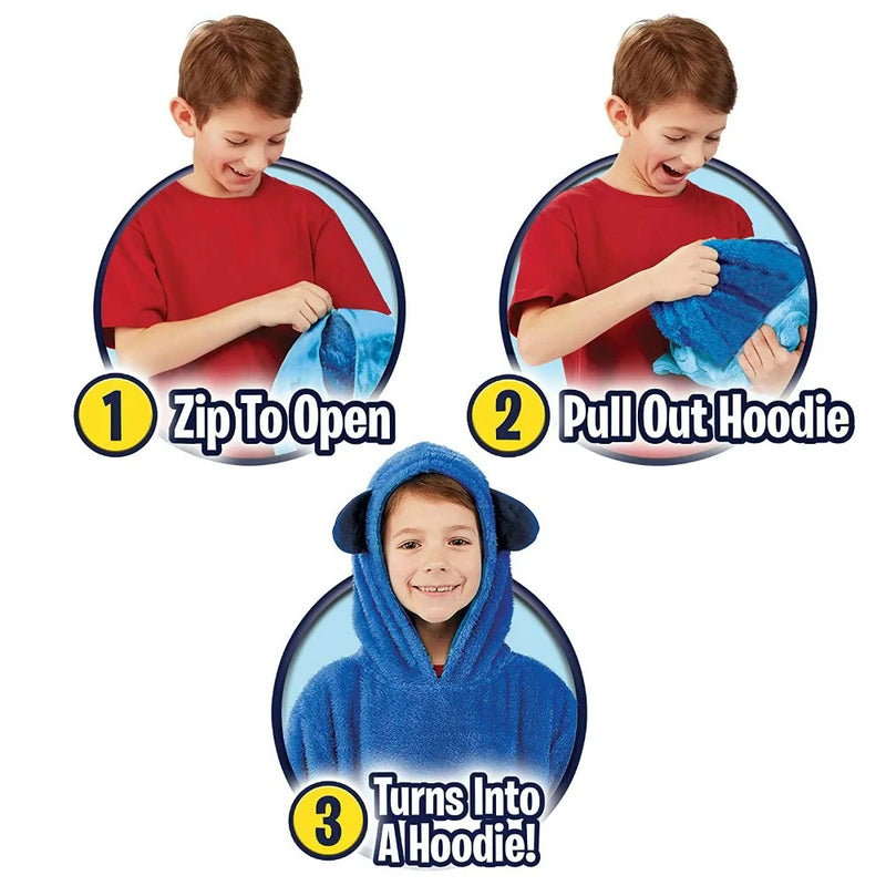 Children's Wearable Blanket Hoodie