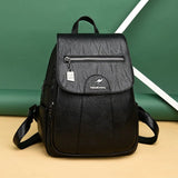 Vintage Charm Leather Backpack