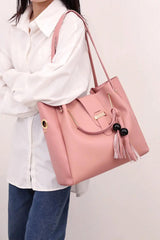 2-Piece PU Leather Bag Set - The Next Door Neighbor 