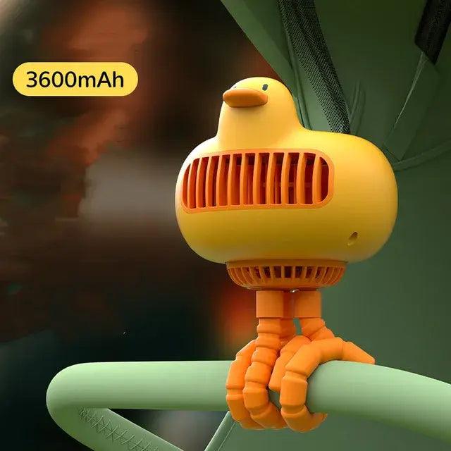 Portable Duck-Shaped Baby Stroller Fan - The Next Door Neighbor 