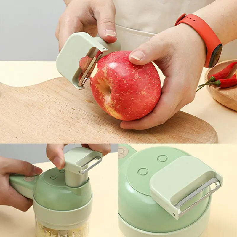 4 in 1 Handheld Electric Vegetable Cutter - The Next Door Neighbor 