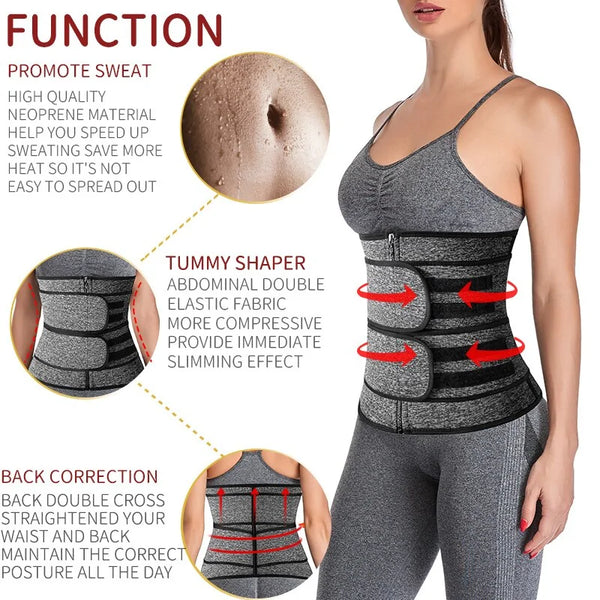 Women's Steel Boned Waist Shaping Trimmer Belt