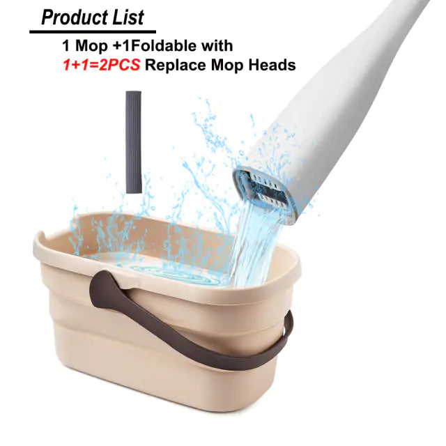 Yocada Flat Mop with Foldable Bucket - The Next Door Neighbor 