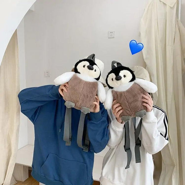 Cute Penguin Plush Backpack - The Next Door Neighbor 