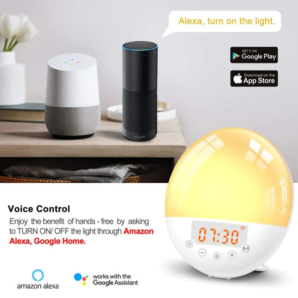 Smart Digital Sunrise Alarm Clock - The Next Door Neighbor 