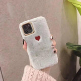 Cute Fluffy Heart Phone Case - The Next Door Neighbor 