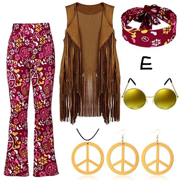 Hippie Disco 60s 70s Costume for Women