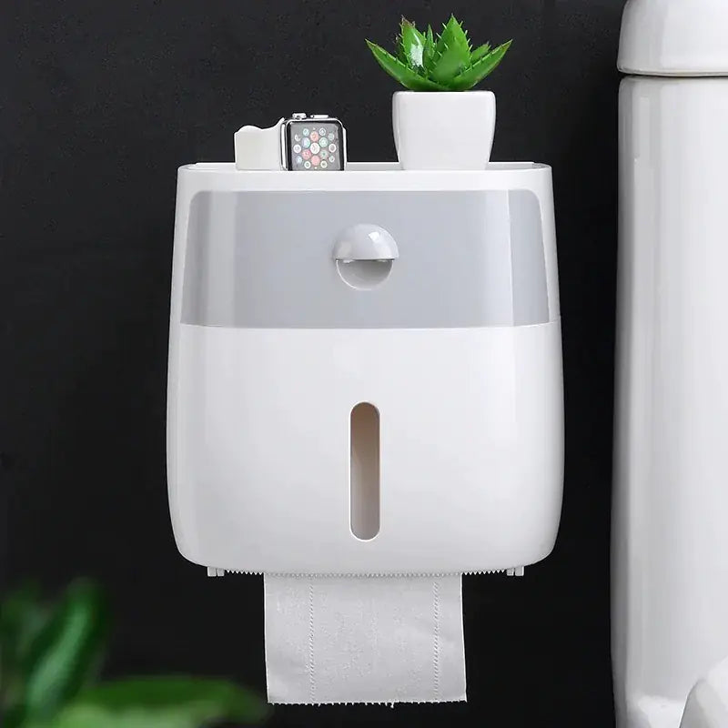 Multipurpose Wall Mounted Toilet Paper Dispenser