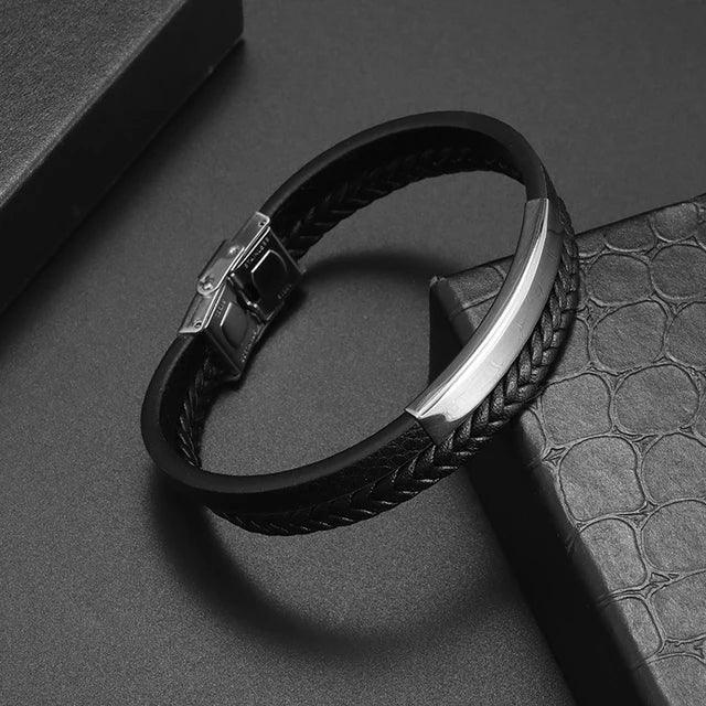 Classic Hand Woven Multi-Layered Leather Bracelet - The Next Door Neighbor 