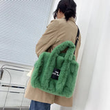 Designer Faux Fur Tote Bag - The Next Door Neighbor 