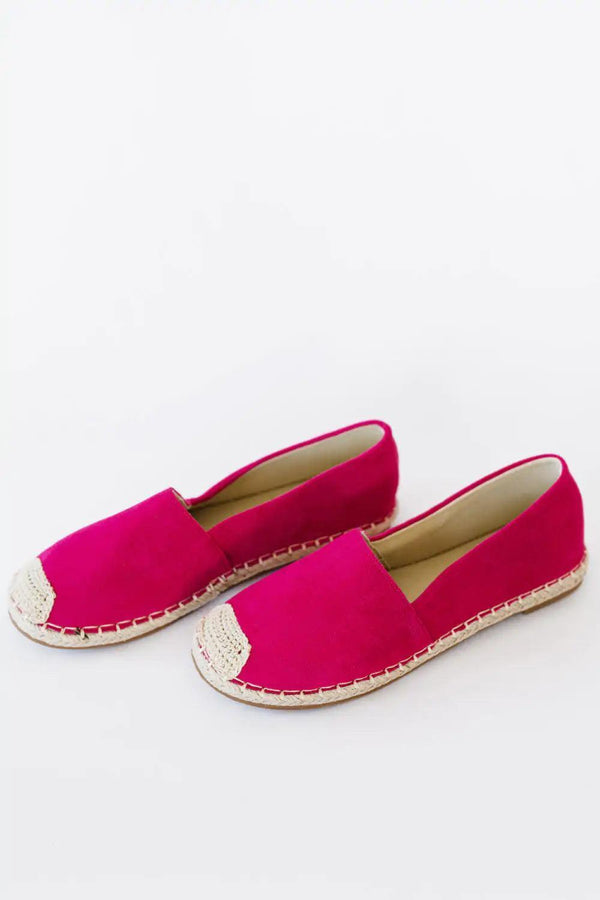 Casual Fuchsia Espadrille Shoes - The Next Door Neighbor 