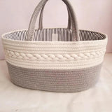 Compact Plastic Portable Storage Basket - White