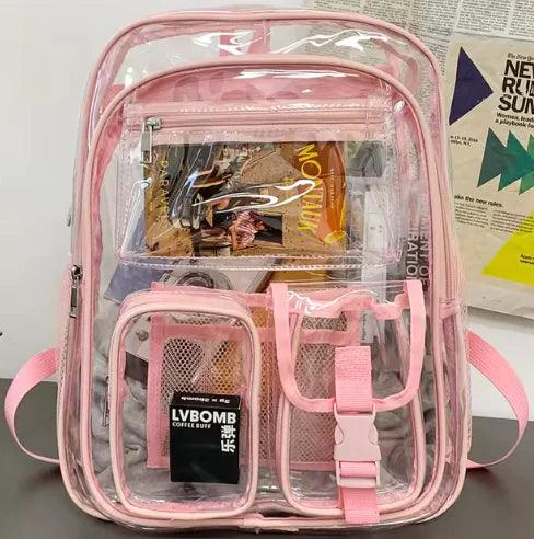 Heavy-Duty Transparent School & Travel Book Bag