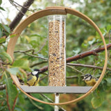 Wooden Circular Hanging Bird Feeder - The Next Door Neighbor 