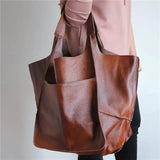 Elegant Large Capacity Soft Shoulder Bag