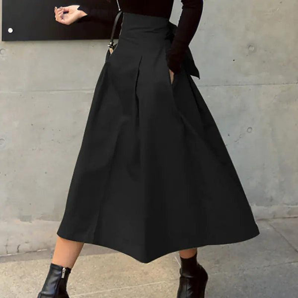 Korean Fashion Solid Color Skirt - The Next Door Neighbor 