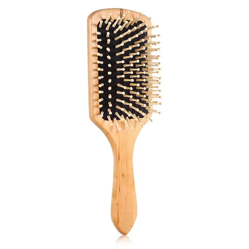 Antistatic Natural Wooden Massage Hairbrush - The Next Door Neighbor 