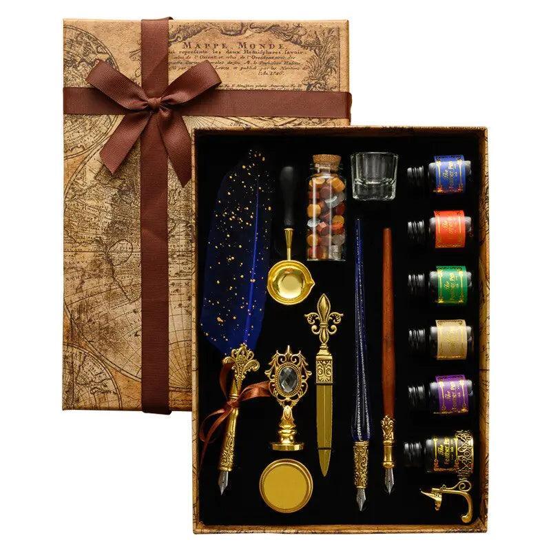 Antique Feather Pen Kit - The Next Door Neighbor 