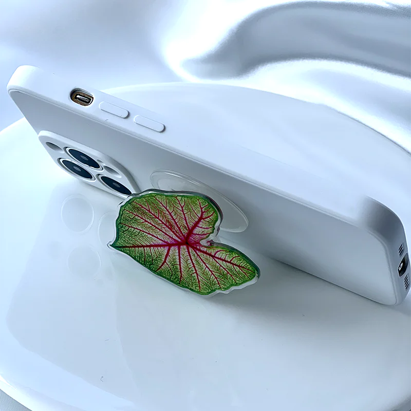 Acrylic Leaf Phone Holder - The Next Door Neighbor 