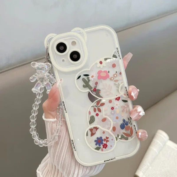 3D Bear Bracelet Soft Silicone Phone Case - The Next Door Neighbor 