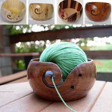 Natural Wooden Yarn Storage Bowl - The Next Door Neighbor 