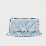 Denim Chain Bag - The Next Door Neighbor 