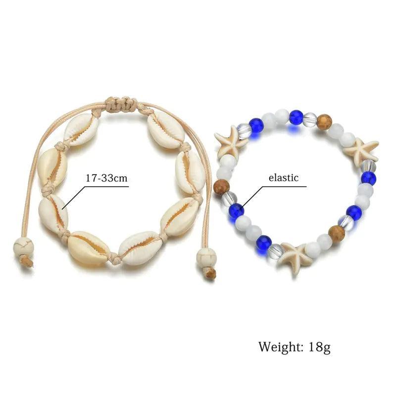 Modyle Bohemian Shell Starfish Anklets