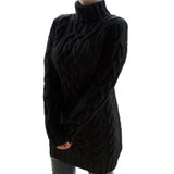 Turtleneck Twist Knitted Sweater Dress - The Next Door Neighbor 