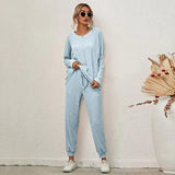 Fashion Casual Solid Sleepwear Set - The Next Door Neighbor 