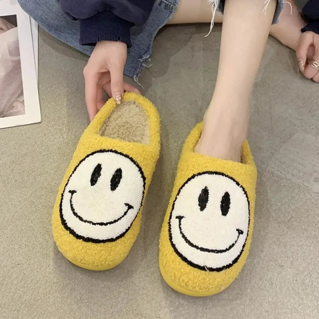 Smiley Face Slippers - The Next Door Neighbor 