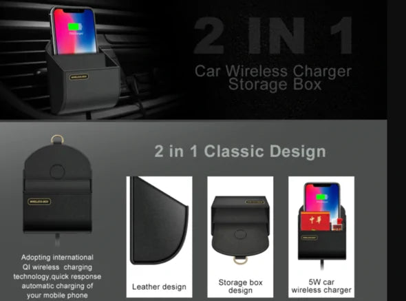 2 in 1 Wireless Car Charger Holder Gaming UniversalPlayStand