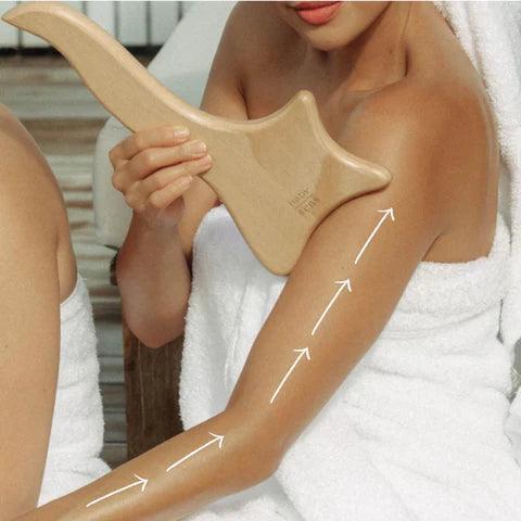 Natural-Wood GuaSha Full Body Lymphatic Drainage Tool - The Next Door Neighbor 