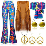 Hippie Disco 60s 70s Costume for Women