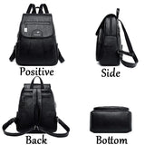 Vintage Charm Leather Backpack