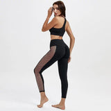 Mesh Patchwork Workout Leggings - The Next Door Neighbor 