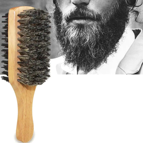 Men's Boar Bristle Wooden Hairbrush - The Next Door Neighbor 