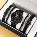 Men's Watch Luxury Bracelet Set - The Next Door Neighbor 