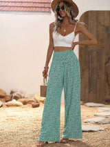 Floral Print Wide Leg Pants - The Next Door Neighbor 