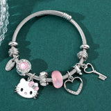 Hello Kitty Crystal Bead Bracelet