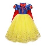 Disney Girls Princess Costume: Elsa, Anna, Jasmine, Rapunzel Dress for Kids