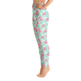 Tropical Seas Island Floral Yoga Leggings - The Next Door Neighbor 